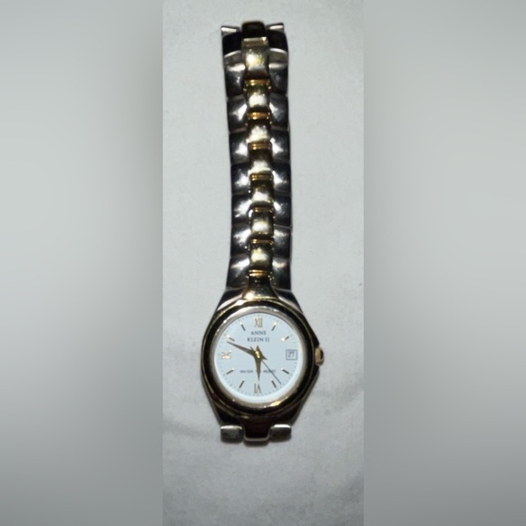 Anne Klein Womens silver and gold two toned classic watch